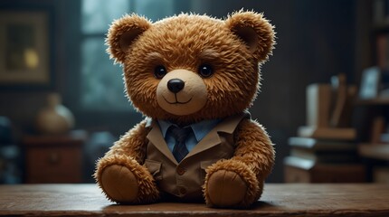 A mystery where a teddy bear detective solves cuddly crimes in a toy-filled world ai_generated
