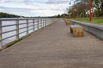 View of the San Fernando waterfront. It is the most important recreational walk in the city