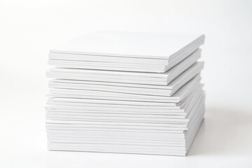Stack of Blank White Paper