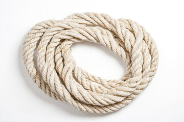 Obraz premium White Rope in a Circle
