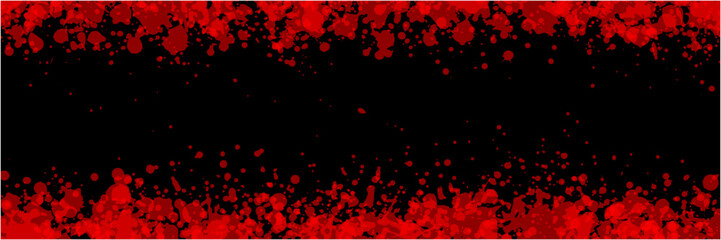 怖いホラーな血痕ベクターフレーム背景