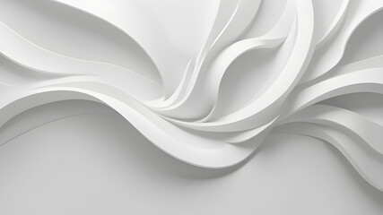 White tones minimalist modern elegance background, Generative AI