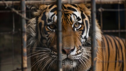 Obraz premium Mature tiger in captivity