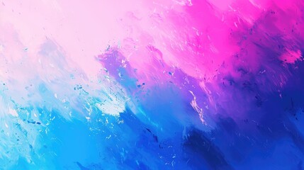 Vivid Watercolor Splash in Pink and Blue
