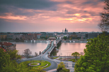 Photos from various tourist spots in capital of Budapest Hungary