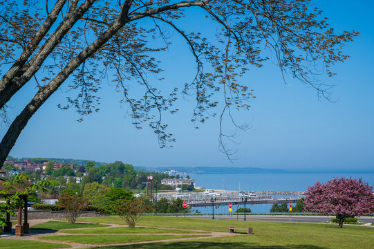 Overlooking Petoskey Marina from Arlington Park