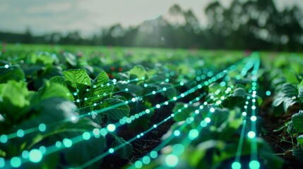 A smart agriculture program where farmers can access realtime data on weather patterns soil conditions and crop yields to maximize efficiency and sustainability.