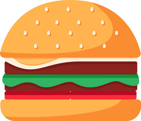 Hamberger Illustration Simple