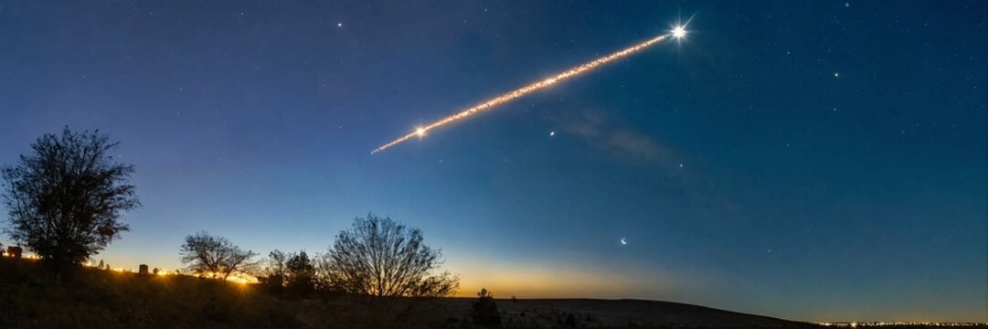  Estrella de bel&eacute;n brilla intensamente en el cielo