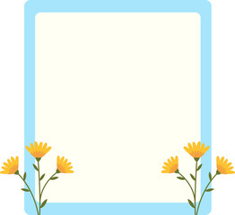 Obraz premium Floral Planner Note