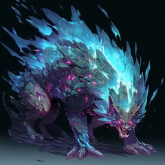 Obraz premium Elemental Monster illustration art