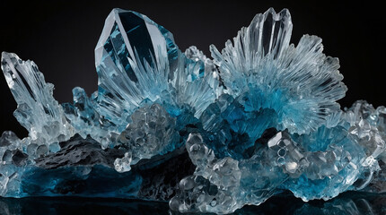 Obraz premium natural elements, particularly pure water, influence the formation and characteristics of glass