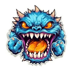 Art illustration monster angry Design t-shirt