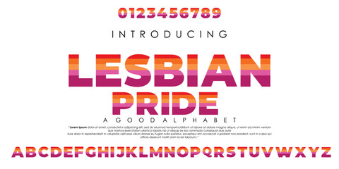 A colorful font that says 