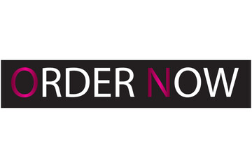  Order now button with shopping cart. Colorful modern collection for website. Online sell. Social media post, Click here, apply, buttons clicking. Web design elements. Vector and illustration.