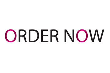  Order now button with shopping cart. Colorful modern collection for website. Online sell. Social media post, Click here, apply, buttons clicking. Web design elements. Vector and illustration.