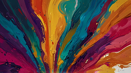 Abstract background with fluid brush strokes theme