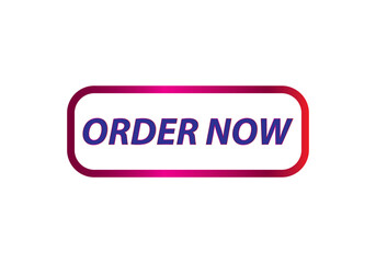  Order now button with shopping cart. Colorful modern collection for website. Online sell. Social media post, Click here, apply, buttons clicking. Web design elements. Vector and illustration.