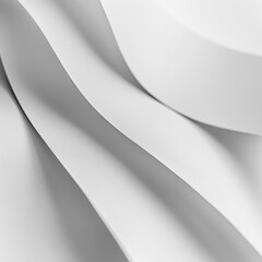 Light and shadow intertwine with graceful white curves in an elegant dance