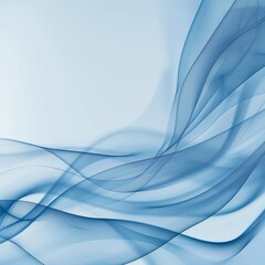 Obraz premium Softly flowing ethereal blue waves grace a tranquil backdrop