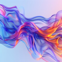 Vibrant digital waves choreograph a dazzling color symphony