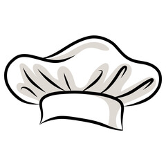 Chef Hat Cartoon Vector Illustration Drawing Art