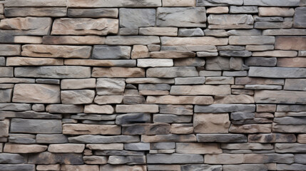 Fototapeta premium Classical Style Stone Wall with Large Rough Stones and Unpolished Patterns, Exuding High-Class and Design Aesthetic, Ideal for Industrial or Historical Backgrounds