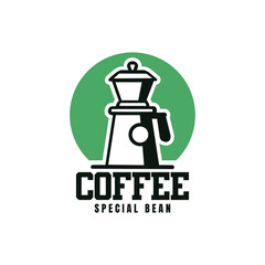 coffee cafe logo illustration design template