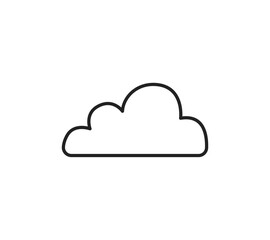 Fototapeta premium シンプルな雲のイラスト