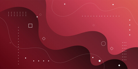 abstract mamphis Background with gradient colour red and orange