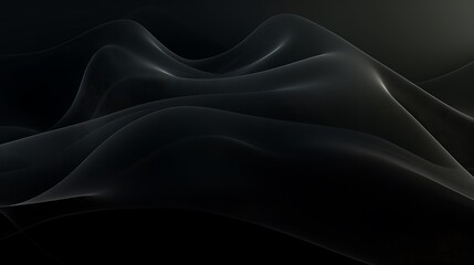 Fototapeta premium Black Mesh Background Illustration. Dark Abstract Background