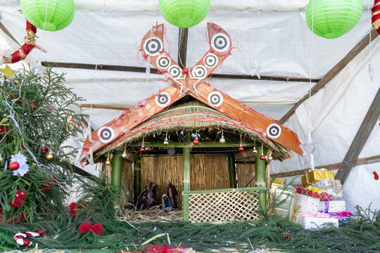 Miniature decoration of Naga traditional house, Nagaland, India