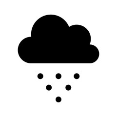 Hail outline vector icon. Thin line black hail icon, flat vector simple element illustration from editable weather concept isolated stroke on white background