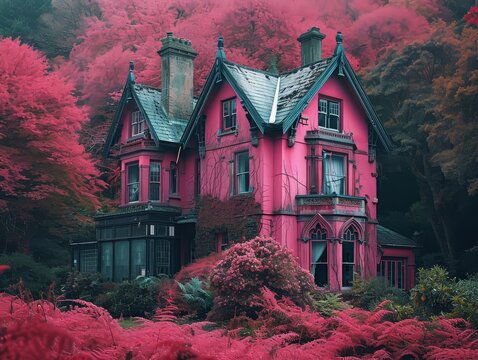 1 Big Beautiful Pink Houw - Generative AI