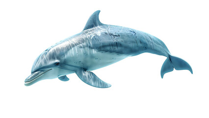 Obraz premium Dolphin isolated on a transparent background, PNG, Ai