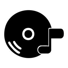 music glyph style icon