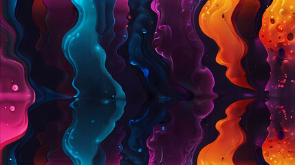 Abstract background with fluid lava lamp effects