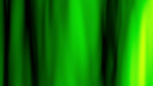 Smooth Green Blank Wave And Fabric Flag Texture Animated Green Background. Green Wavy Reflection Surface Macro. Trendy Colorful Fluid Abstraction Flow. Beautiful Gradient Texture Art