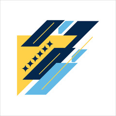 Corner geometric shape vector element