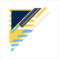 Corner geometric shape vector element