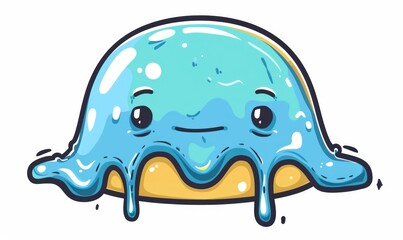 Obraz premium dripping illustration character, funny and cartoonish
