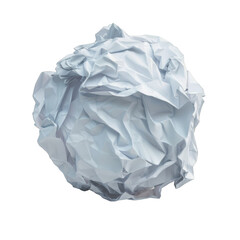 Obraz premium Crumpled paper ball,&nbsp;white background
