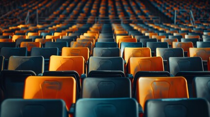 Obraz premium Empty Stadium Seating
