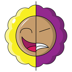 Flower Mood Face