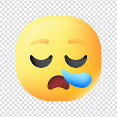 Fototapeta premium Sleepy vector icon design in eps 10