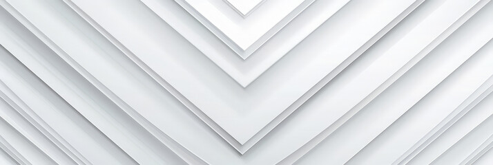 Obraz premium Abstract geometric layered white paper background with clean lines and subtle shadows creating a minimalist design 