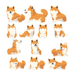 Fototapeta premium A close-up image of a cartoon dog with expressive eyes