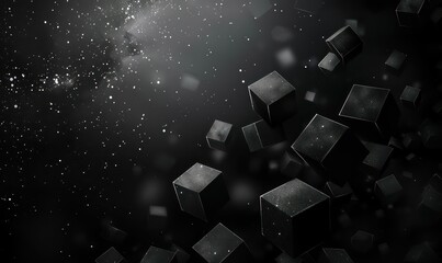 abstract geometric cube wallpaper, modern and tridimensional 