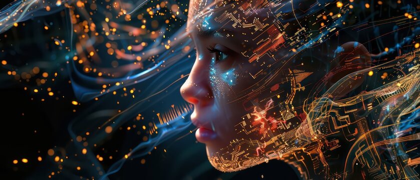 ai theme wallpaper, very contemporary and high tech