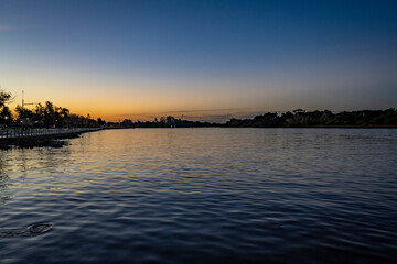 View of the San Fernando waterfront at night